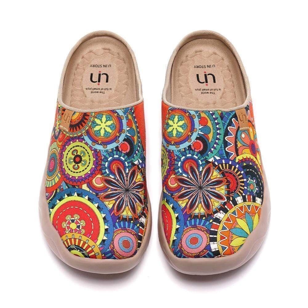 UIN Women's Mules Comfort Travel Shoes Casual Slippers Slip On (Blossom Slipper) - Picture 4 of 7